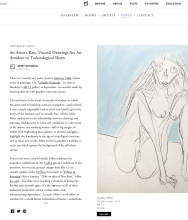 ARTSY Editorial | An Artist's Raw, Visceral Drawings are an Antidote to Technological Sheen by Heather Corcoran