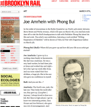 THE BROOKLYN RAIL: Joe Amrhein in conversation with Phong Bui