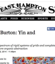 The East Hampton Star, Richmond Burton: Yin and Yang by Jennifer Landes