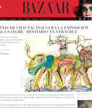 HARPER'S BAZAAR MEXICO Alexis de Chaunac inaugura la exposición &quot;Mala Sangre / Bestiario  en Veracruz