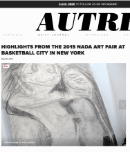 AUTRE: HIGHLIGHTS FROM THE 2015 NADA ART FAIR AT BASKETBALL CITY IN NEW YORK, by Oliver Maxwell Kupper, May 18, 2015