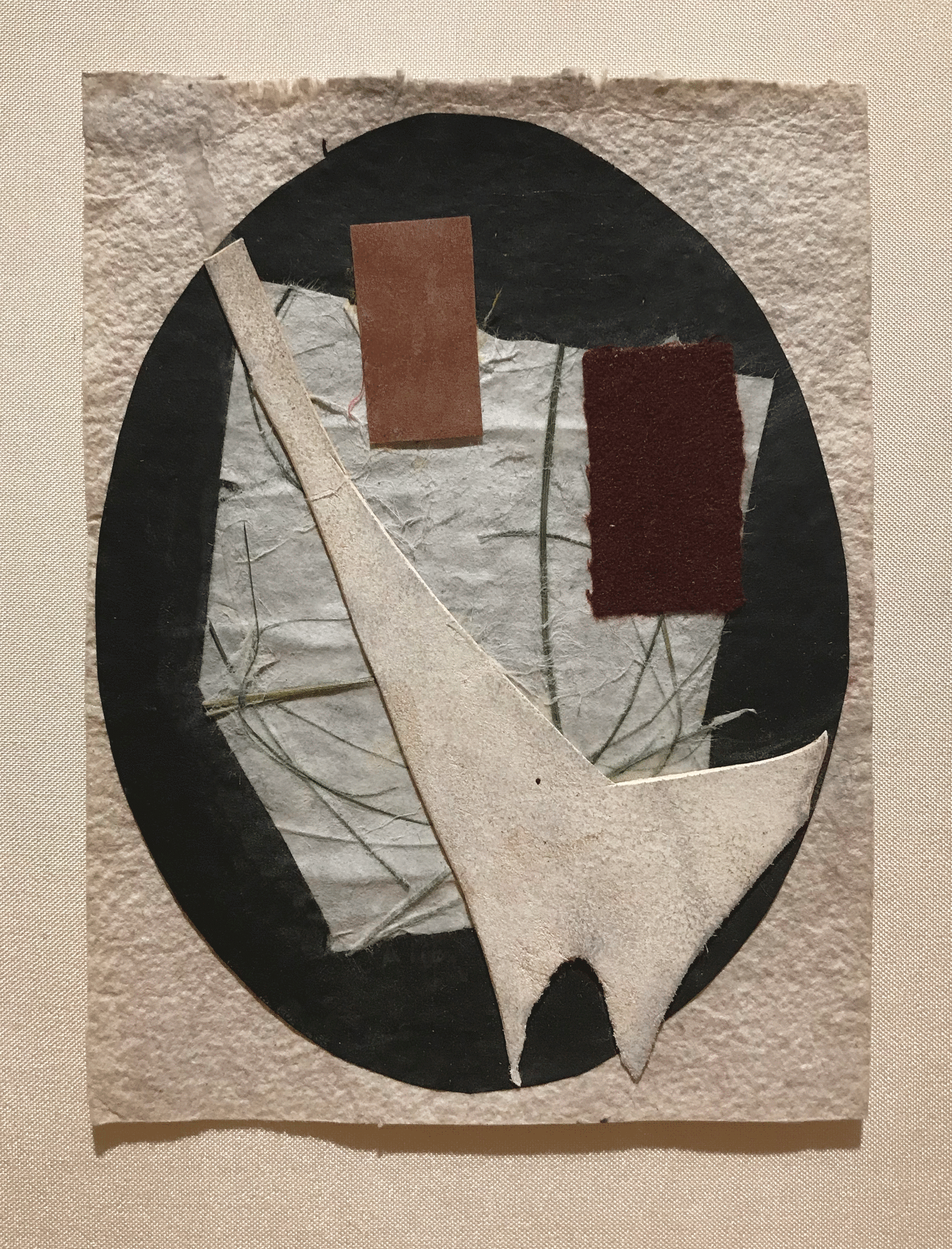 Untitled (no. 184), c. 1948-54, collage, 5 x 3 3/4 in.