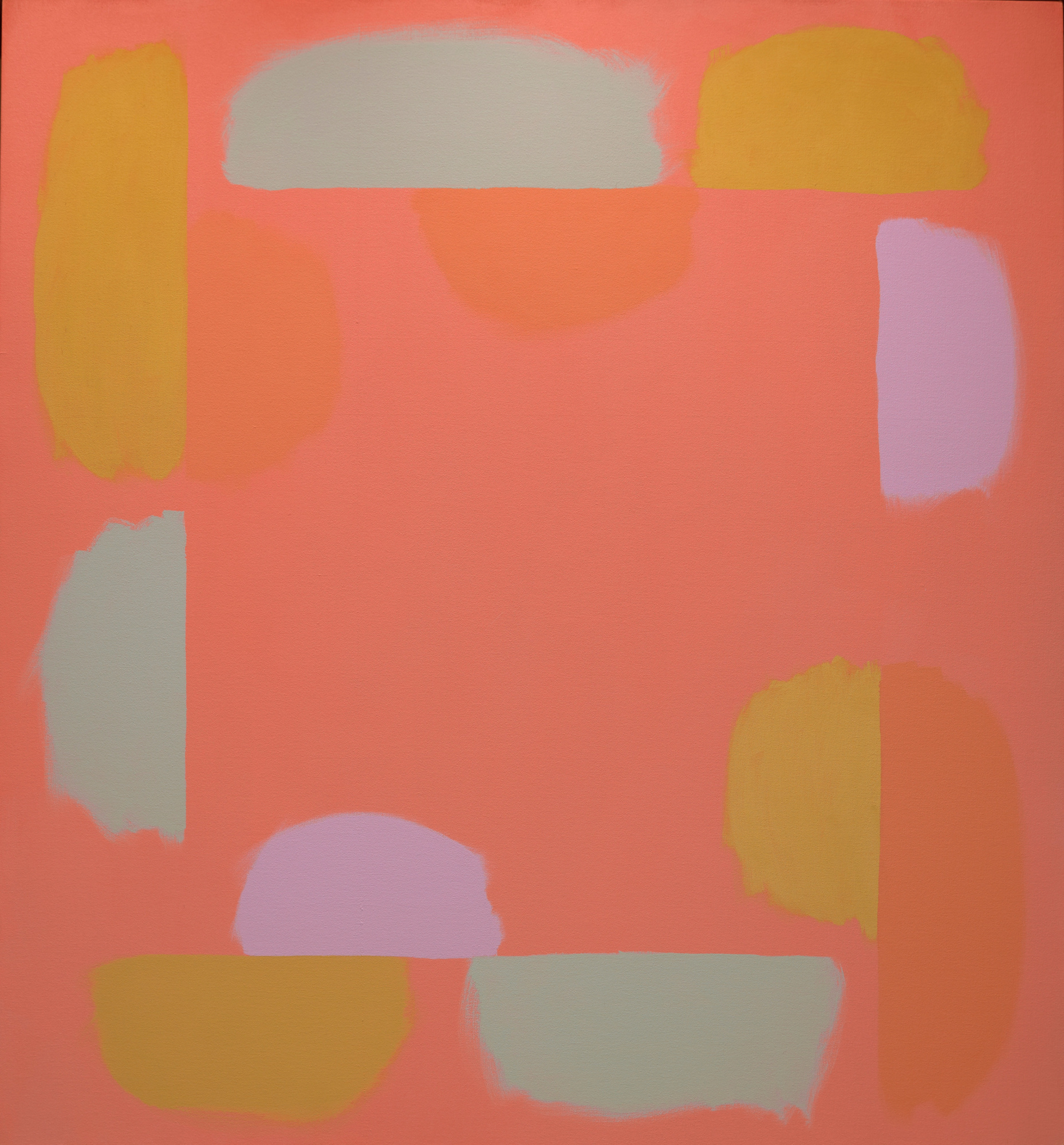 Untitled, c. 1976-77, oil on canvas, 55 x 51 in. by Doug Ohlson
