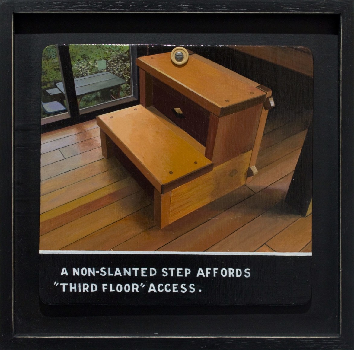 Tony May, A Non-Slanted Step Affords &quot;Third Floor&quot; Access, 2018