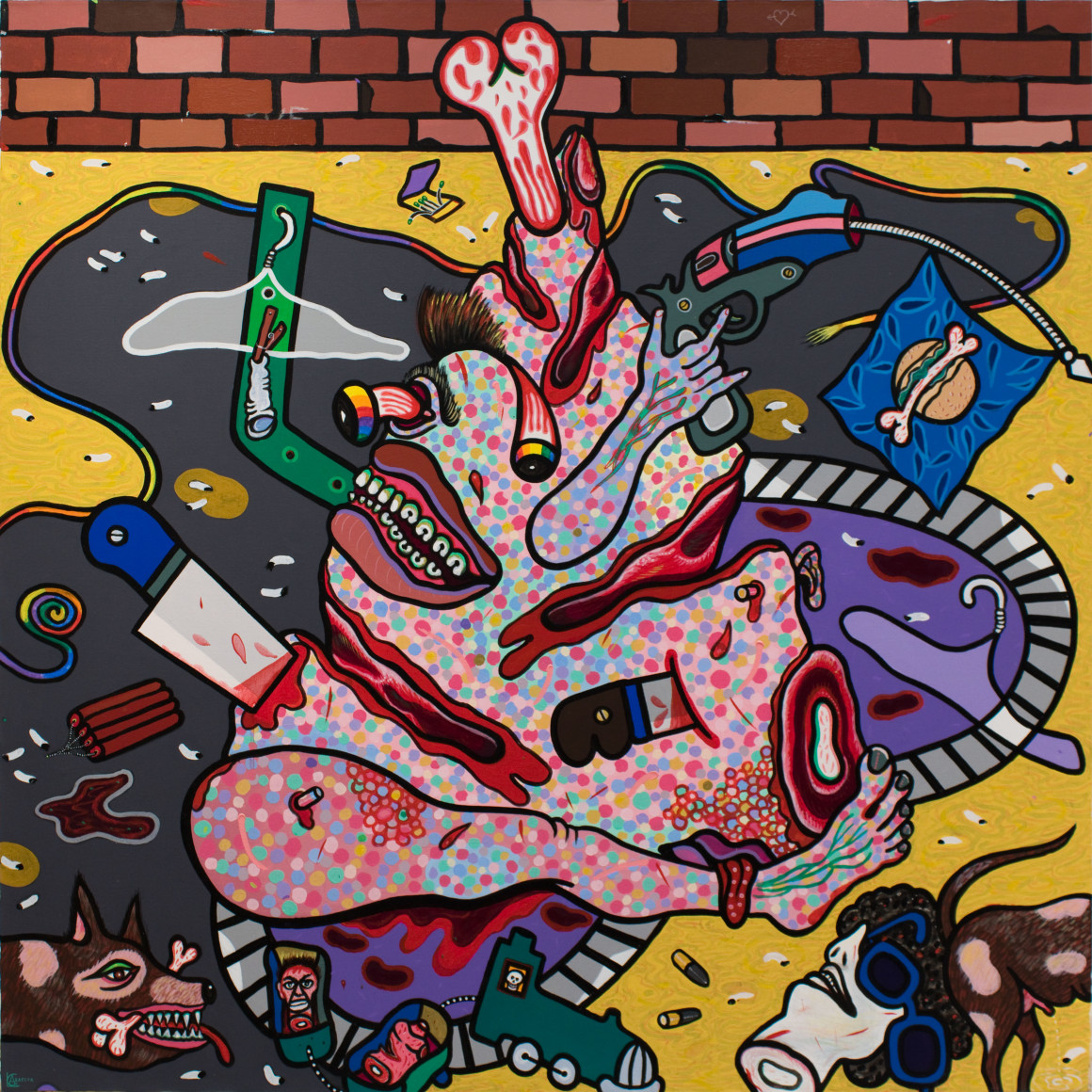 Luis Cruz Azaceta, Rainbow Rope 1979