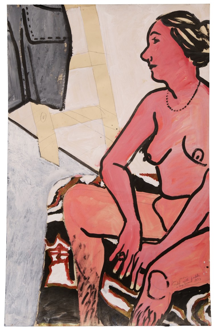 Model with Ladder and Cupboard