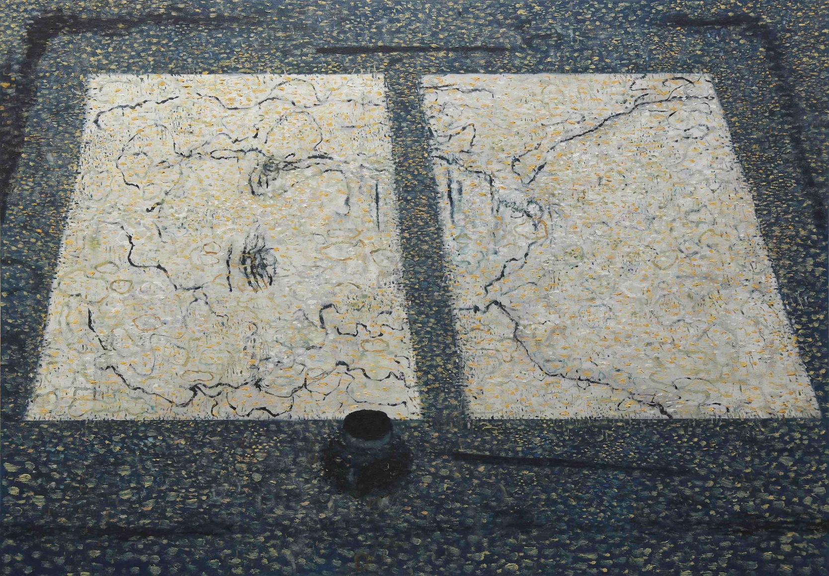 Tuesday Drawings, 2013 Oil on aluminum