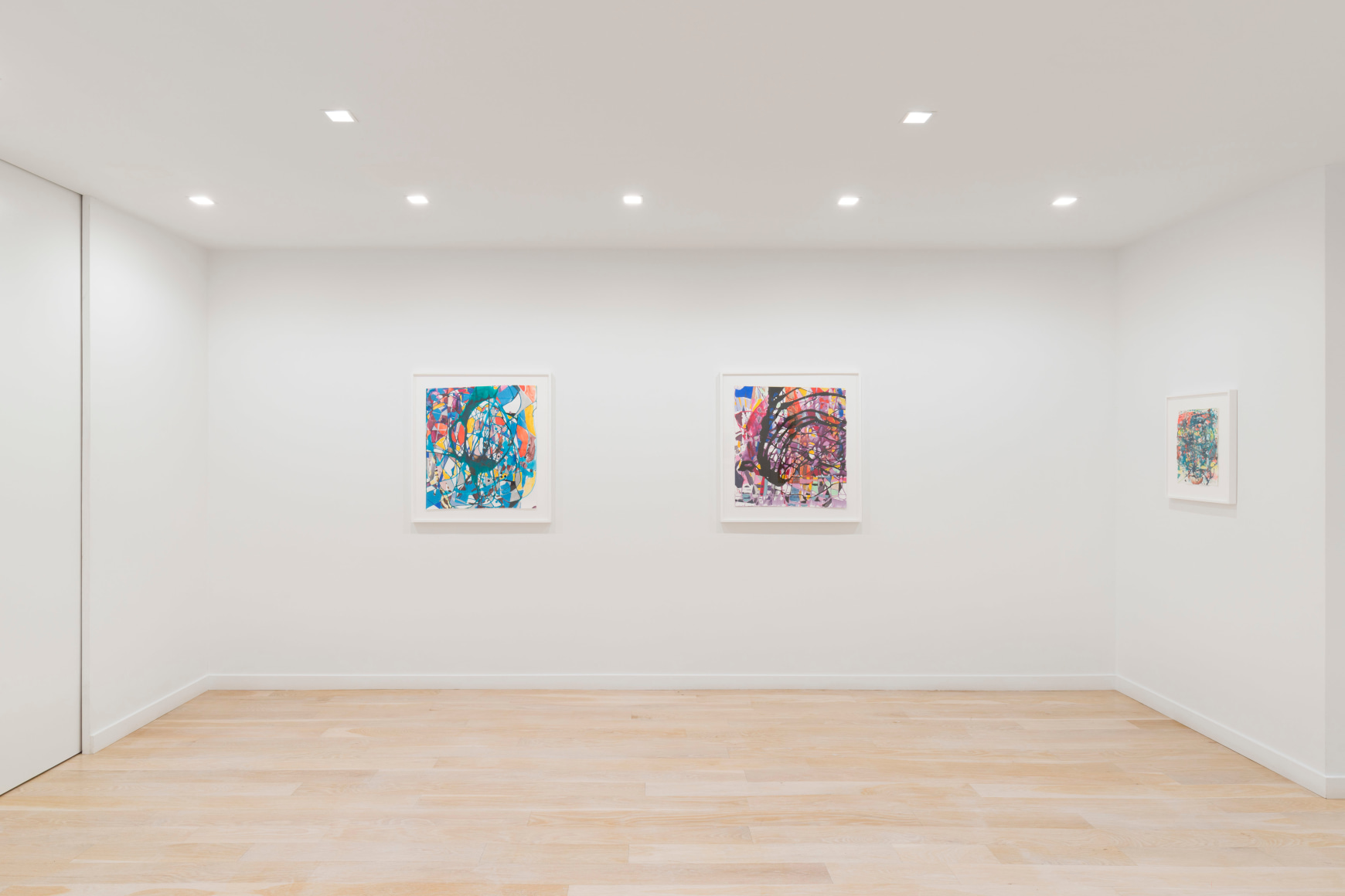 artworks on a white wall