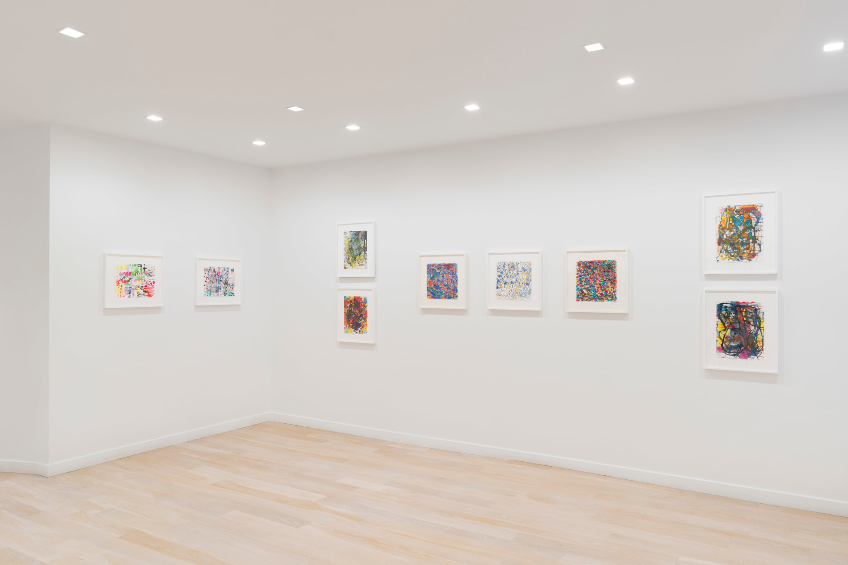 artworks on a white wall