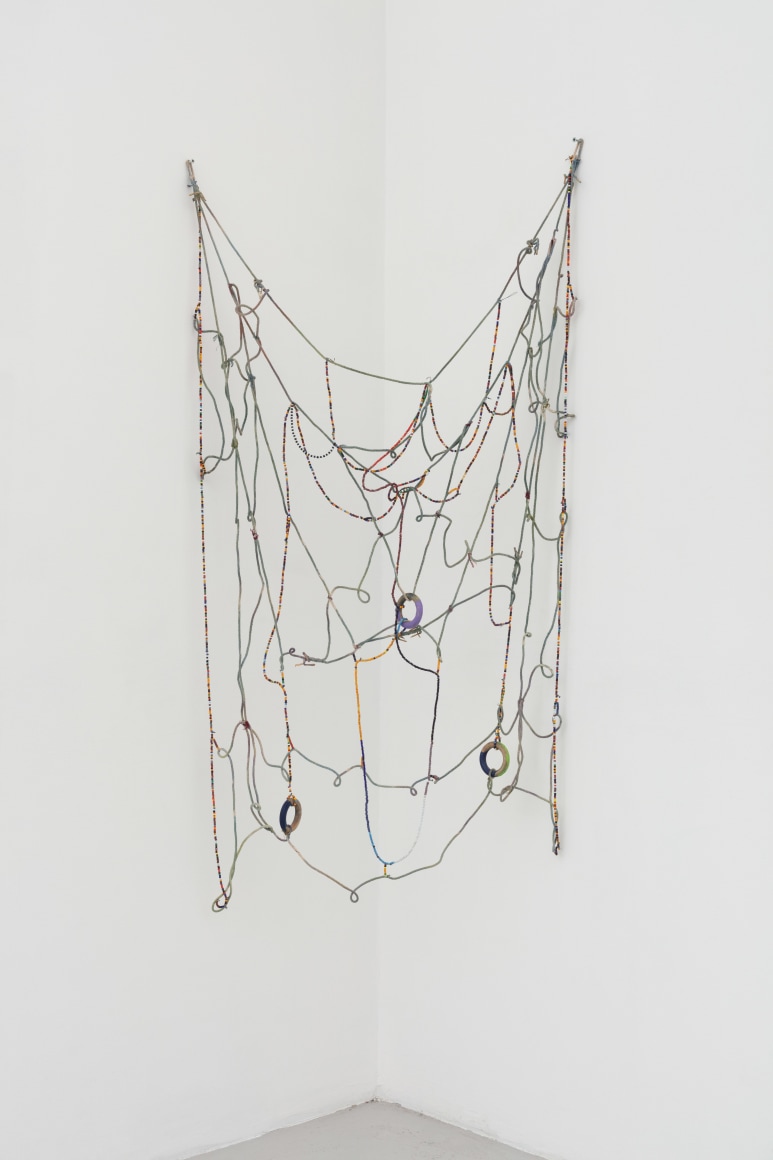 abstract rope with beads