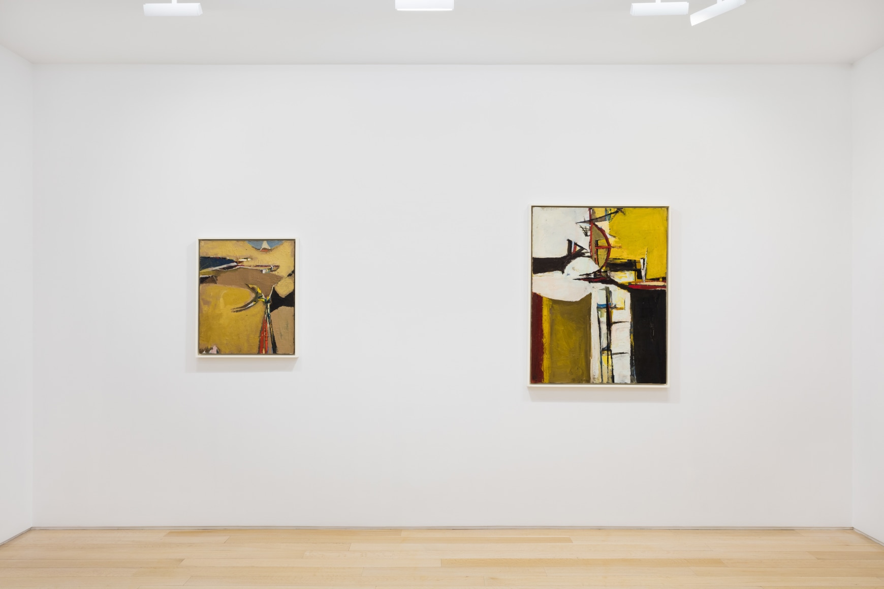 installation view of Richard diebenkorn paintings and drawings