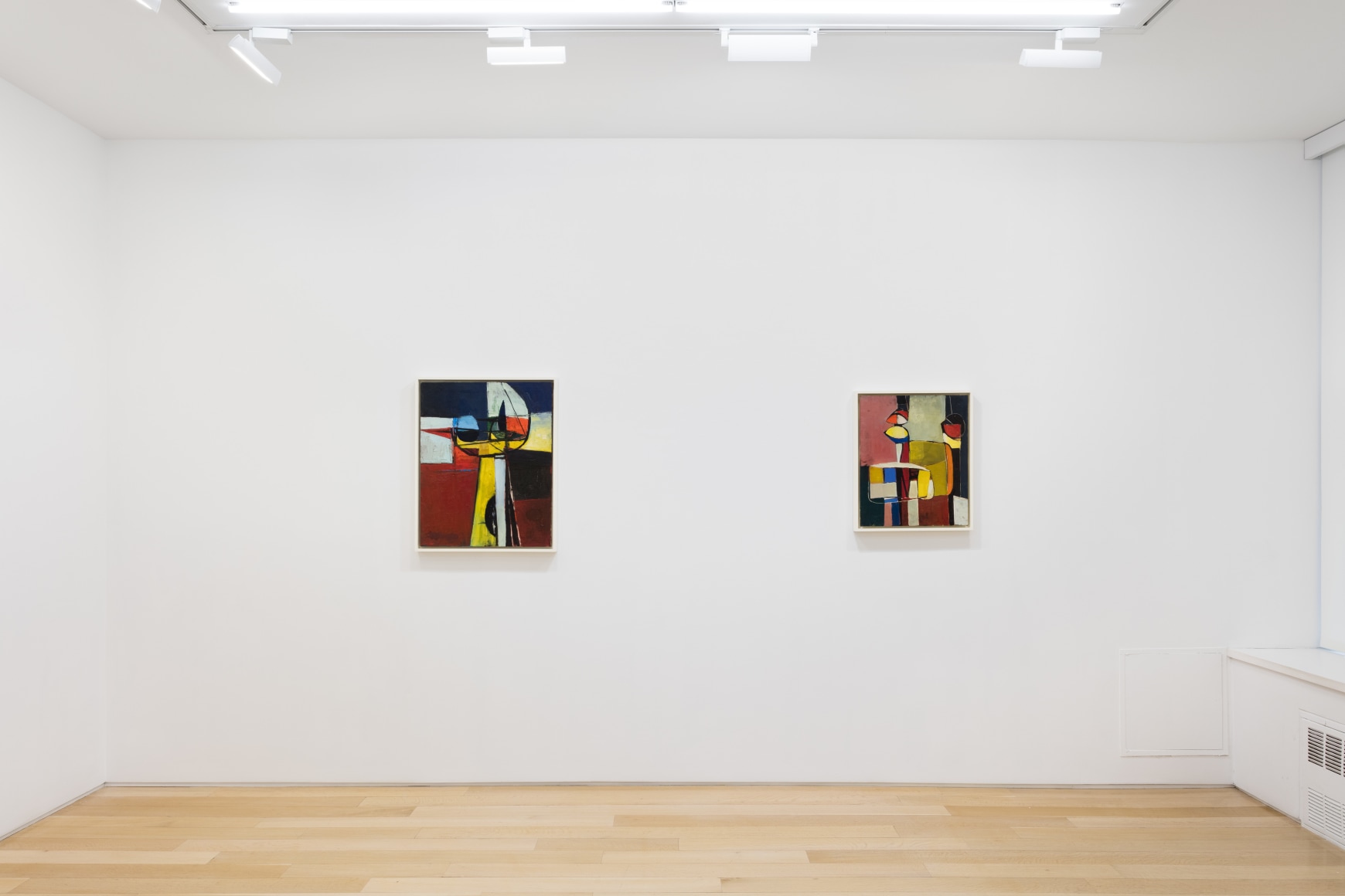 installation view of Richard diebenkorn paintings and drawings