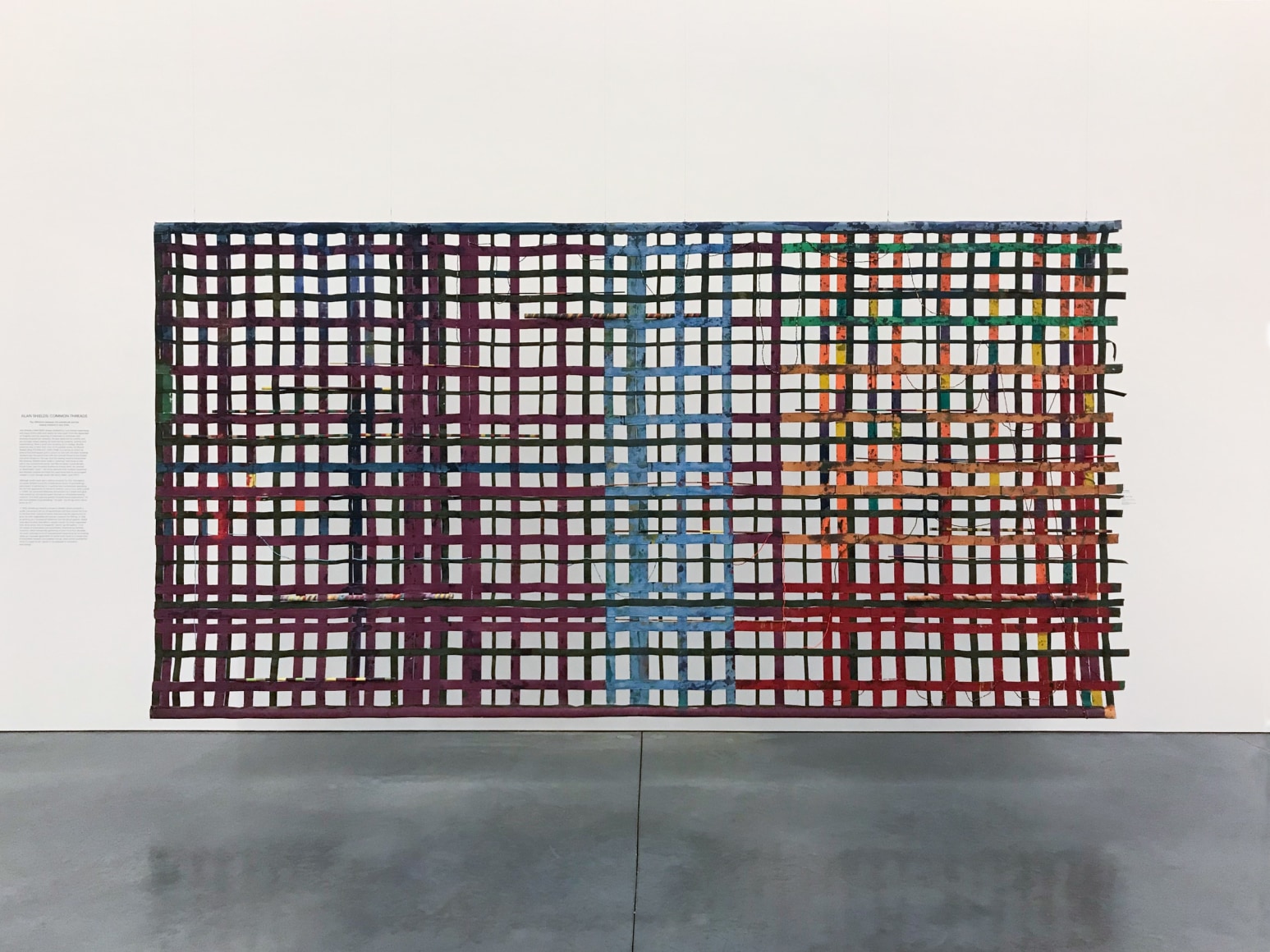 Alan Shields: Common Threads, 2017-2018, Parrish Art Museum, Water Mill, NY