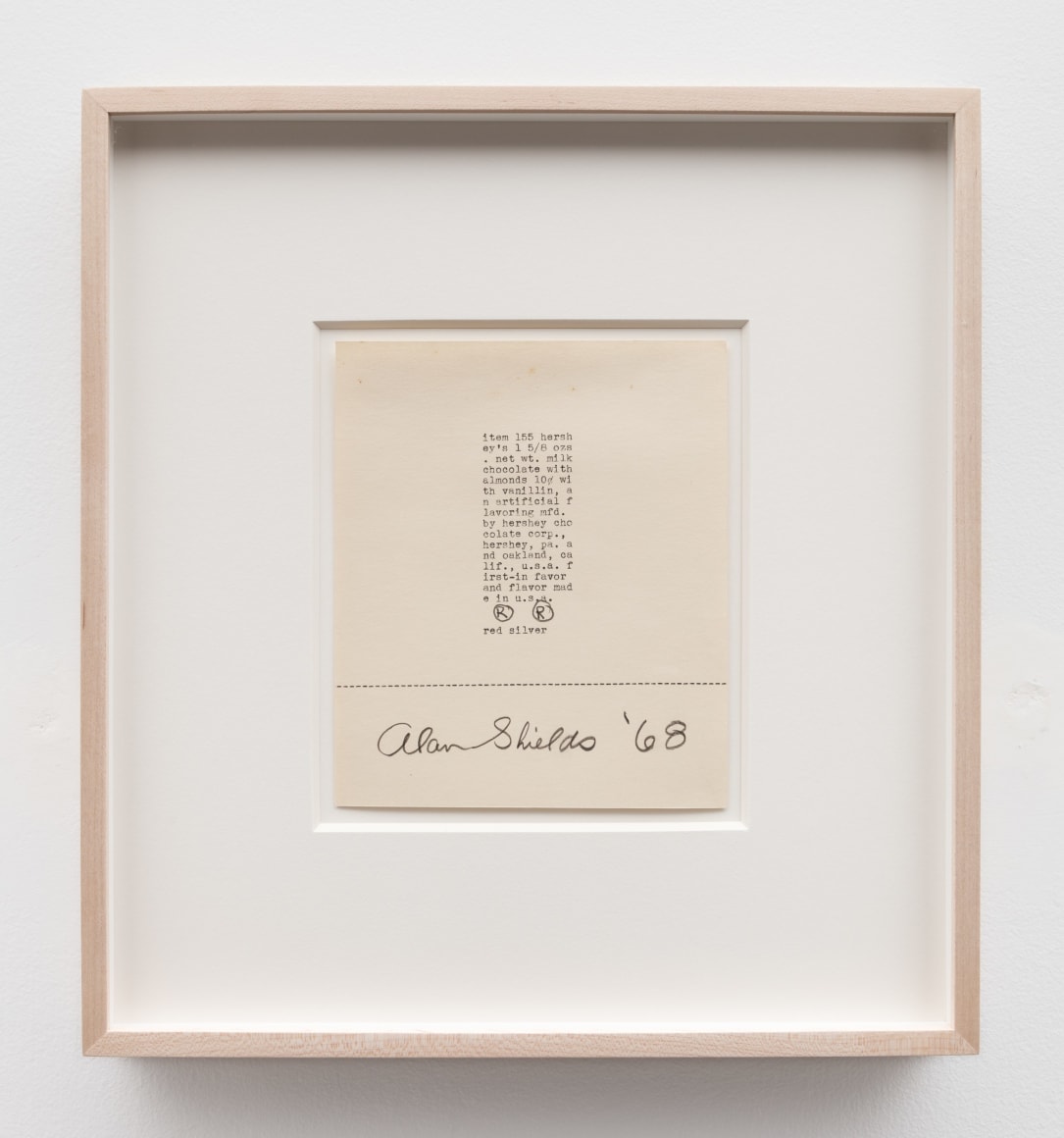 type written text artwork