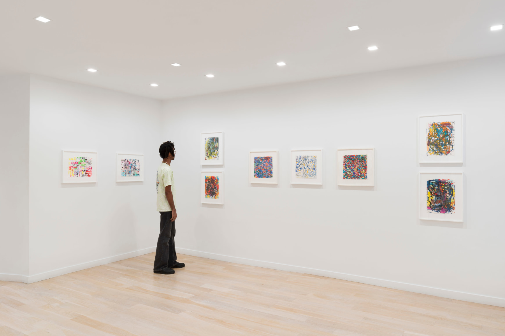 artworks on a white wall