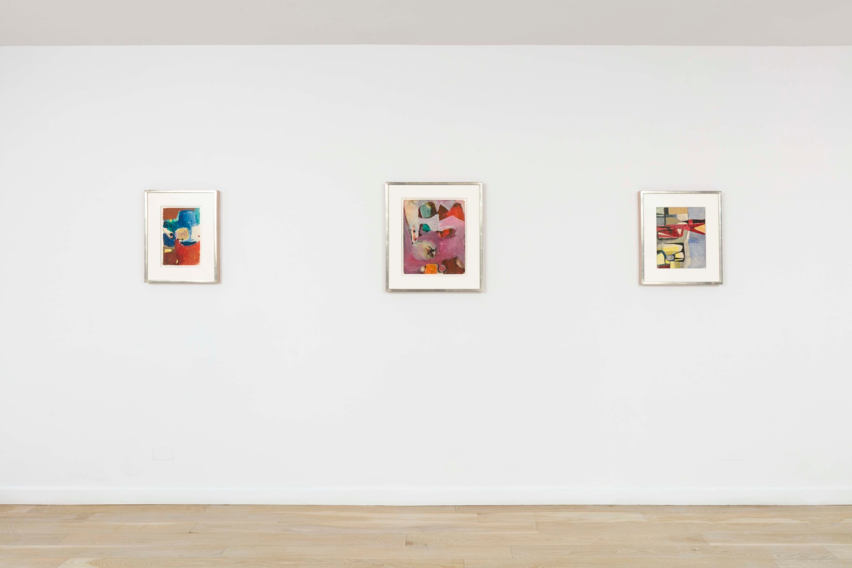 installation view with framed artwork