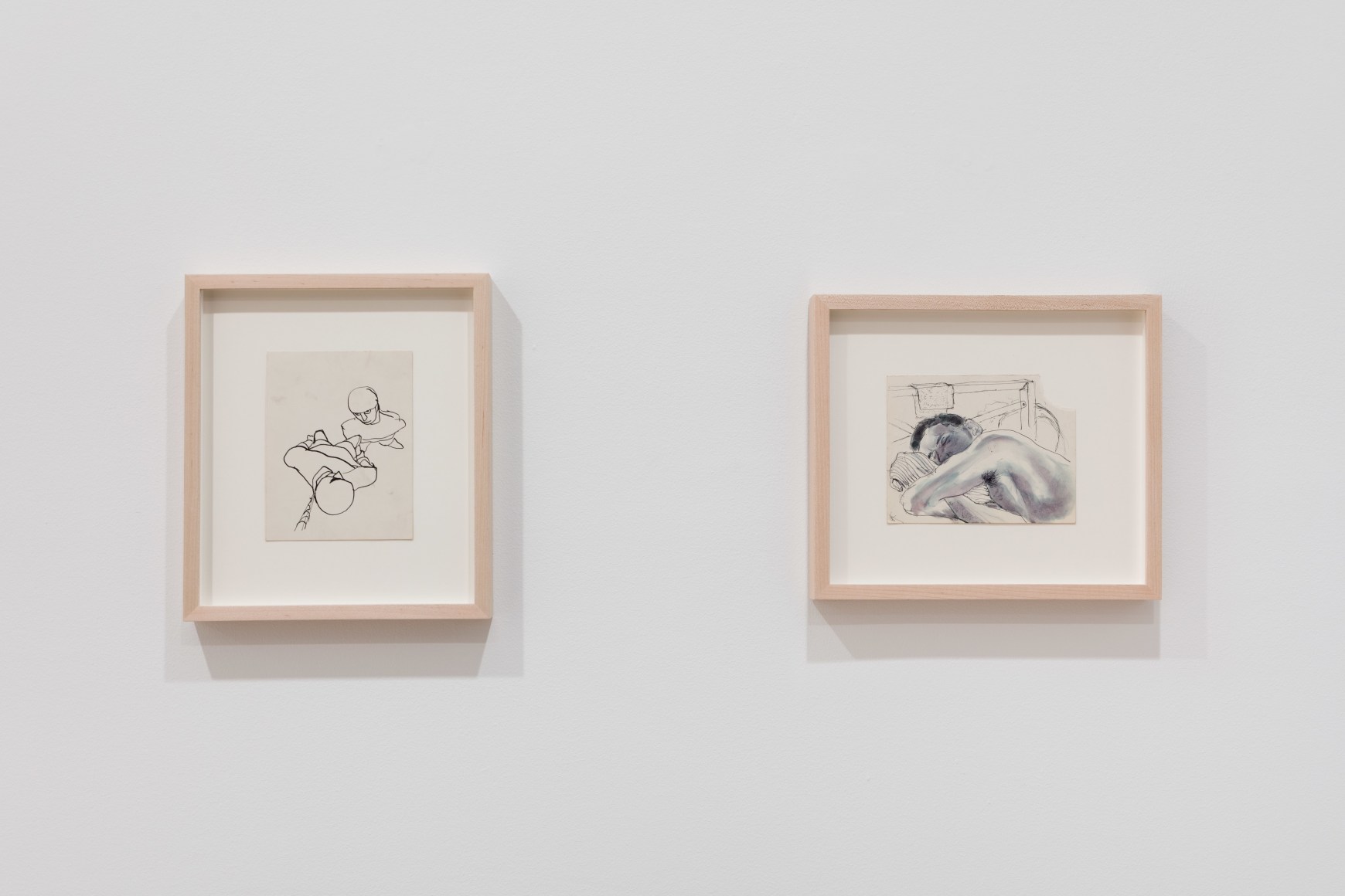 installation view of Richard Diebenkorn works on paper