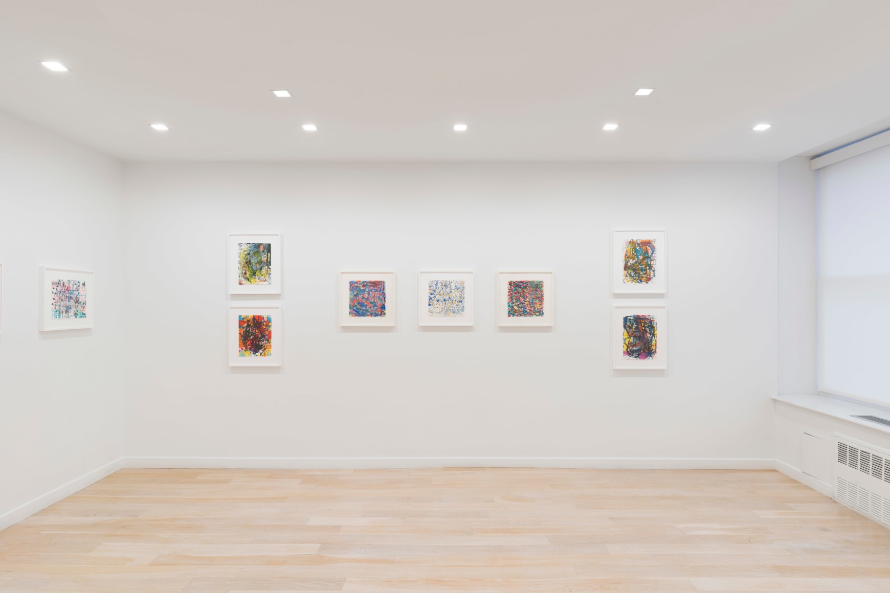 artworks on a white wall