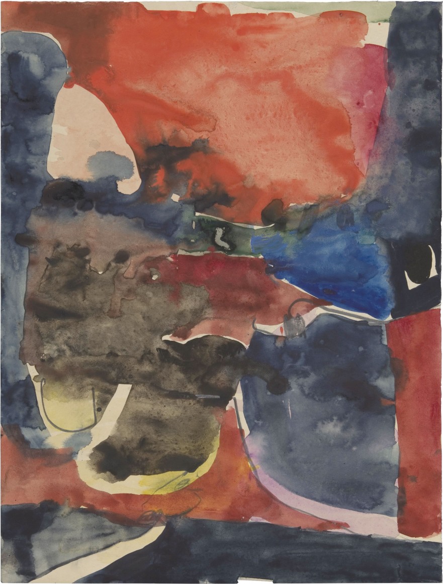 gestural abstract work on paper