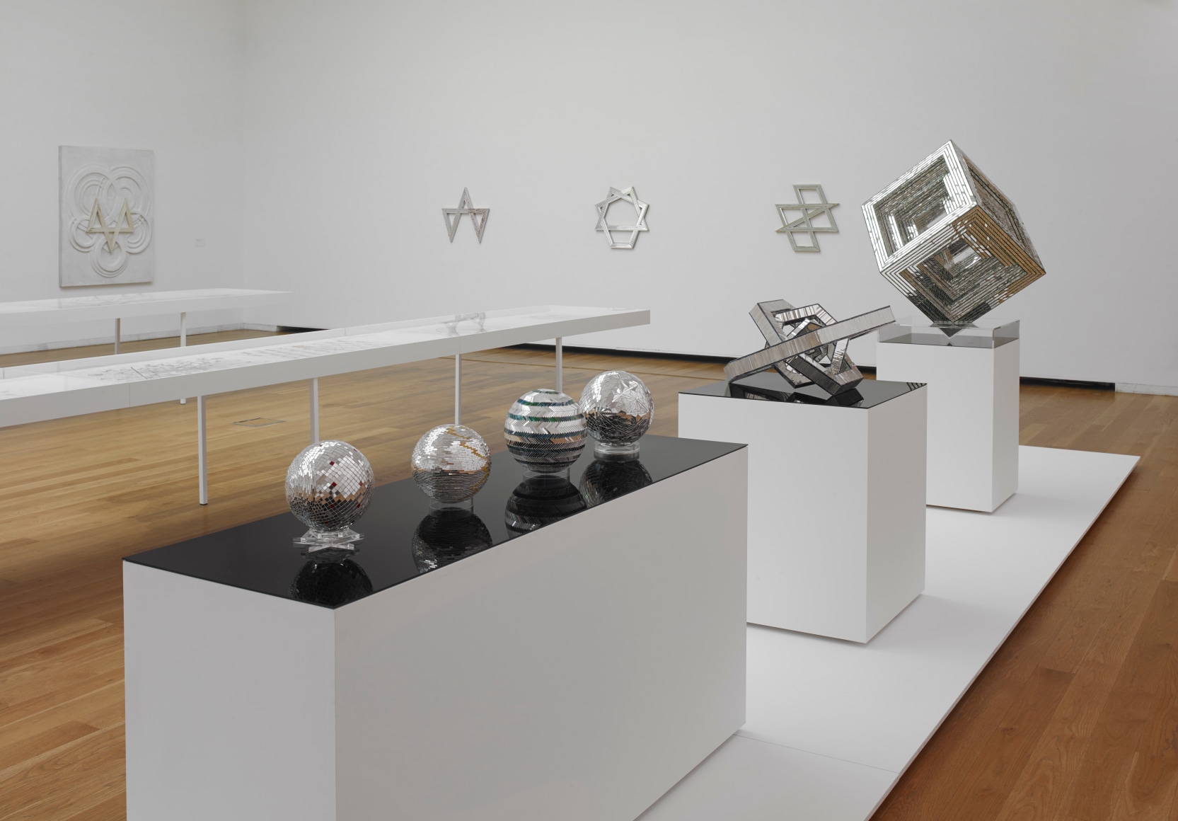 MONIR SHAHROUDY FARMANFARMAIAN, Installation view:&nbsp;Monir Shahroudy Farmanfarmaian: Infinite Possibility. Mirror Works and Drawings 1974&ndash;2014,&nbsp;Serralves Museum of Contemporary Art, Porto, Portugal,&nbsp;October 9, 2014 - January 11, 2015