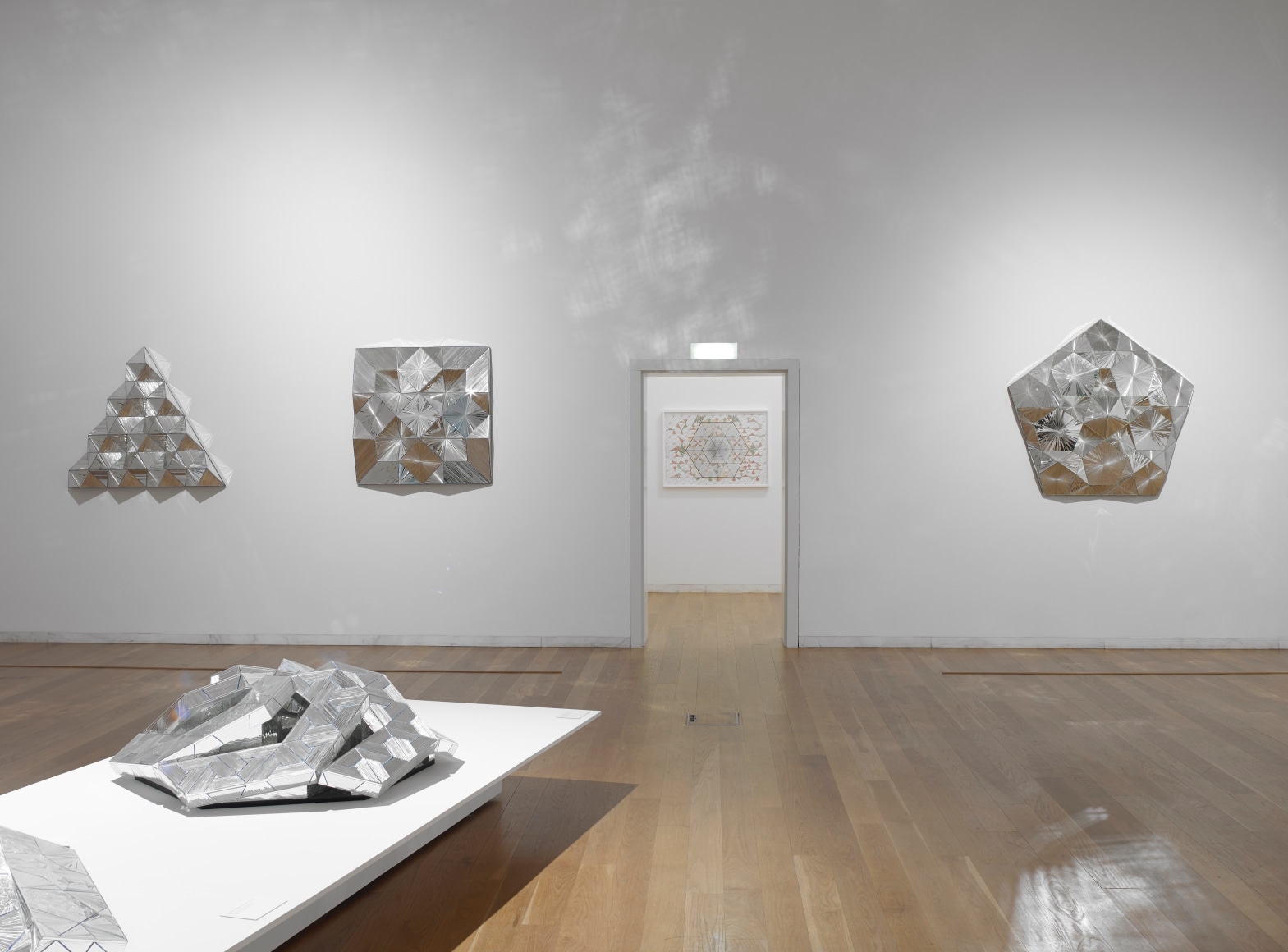 MONIR SHAHROUDY FARMANFARMAIAN, Installation view:&nbsp;Monir Shahroudy Farmanfarmaian: Infinite Possibility. Mirror Works and Drawings 1974&ndash;2014,&nbsp;Serralves Museum of Contemporary Art, Porto, Portugal,&nbsp;October 9, 2014 - January 11, 2015