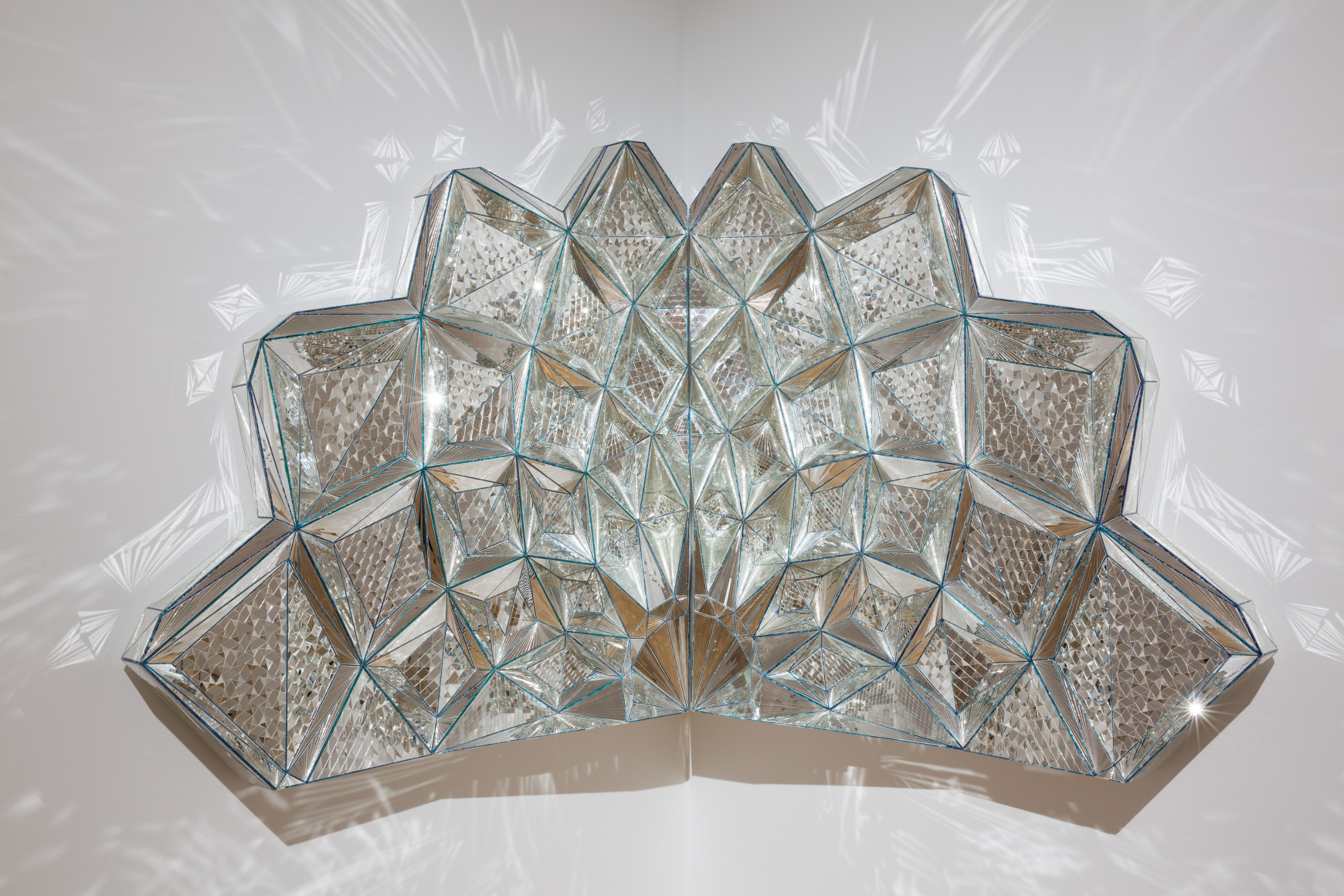 MONIR SHAHROUDY FARMANFARMAIAN, Installation view:&nbsp;Mirror Variations: The Art of Monir Shahroudy Farmanfarmaian,&nbsp;Grand Rapids Art Museum, MI,&nbsp;May 19, 2018 &ndash; October 7, 2018
