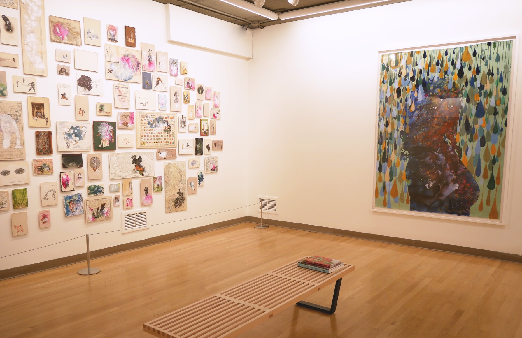 FIRELEI BÁEZ, Installation view: Immersion into Compounded Time and the Paintings of Firelei Báez, Mennello Museum of American Art, June 7 – September 1, 2019
