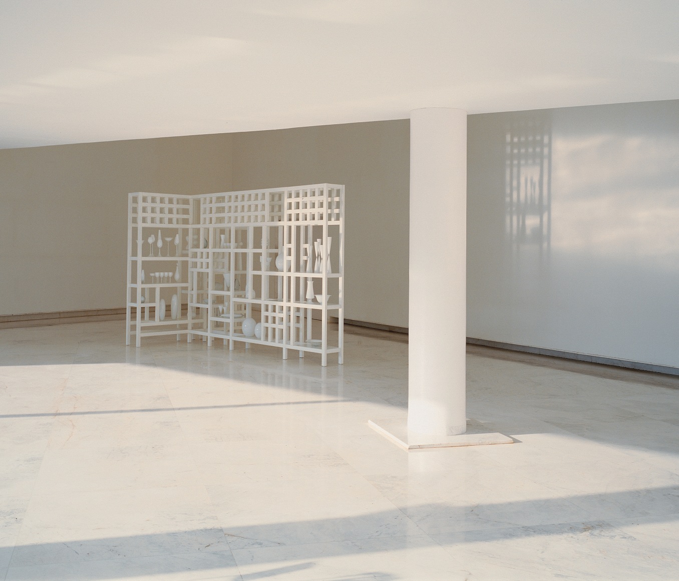 Installation view, Josiah McElheny, Centro Galego de Arte Contempor&aacute;nea, Santiago de Compostela, Spain, 2002