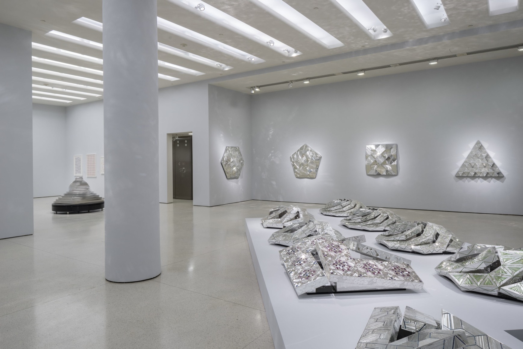 MONIR SHAHROUDY FARMANFARMAIAN, Installation view:&nbsp;Infinite Possibility. Mirror Works and Drawings 1974&ndash;2014, Solomon R. Guggenheim Museum, March 13 - June 3, 2015