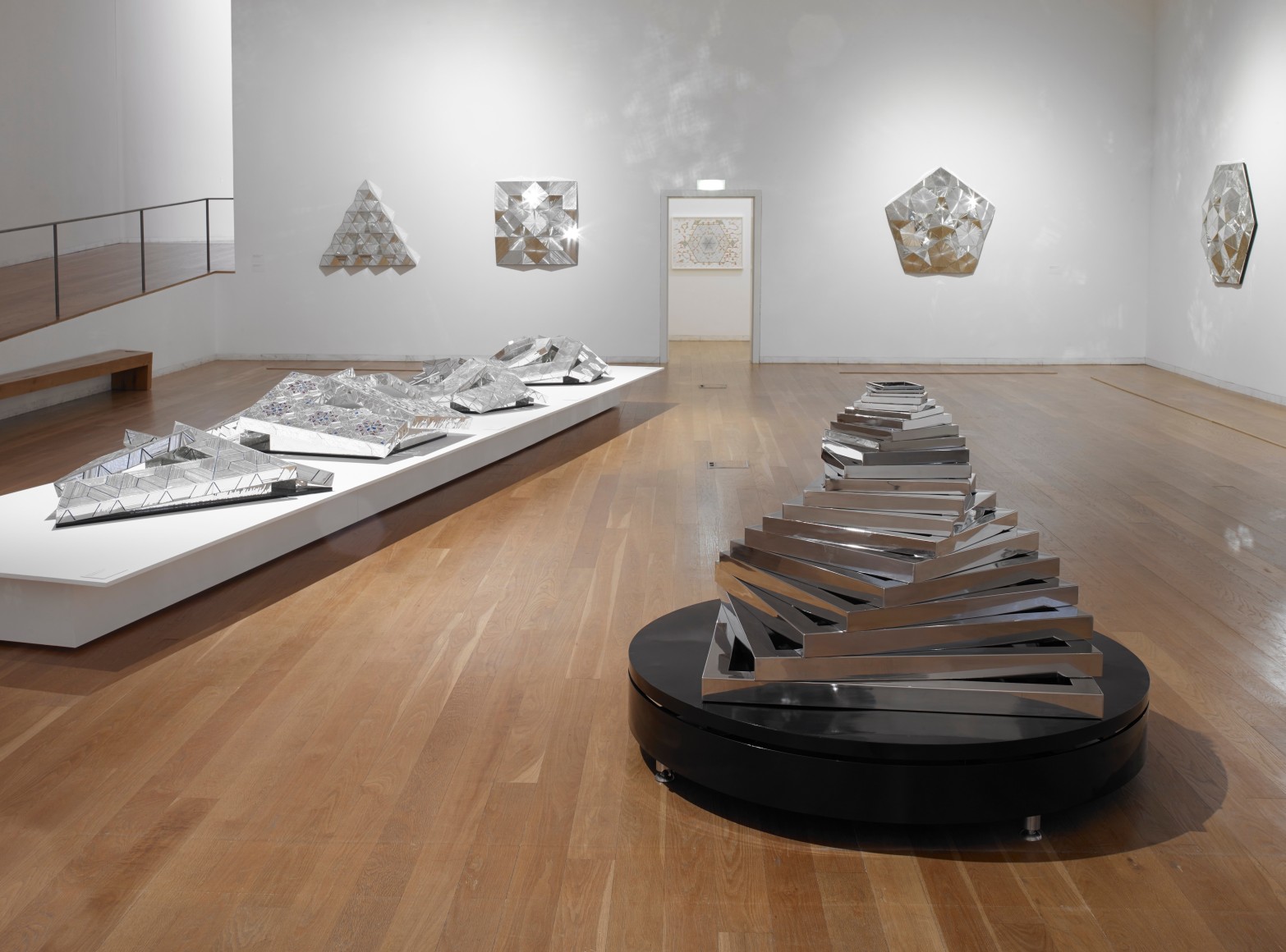 MONIR SHAHROUDY FARMANFARMAIAN, Installation view:&nbsp;Monir Shahroudy Farmanfarmaian: Infinite Possibility. Mirror Works and Drawings 1974&ndash;2014,&nbsp;Serralves Museum of Contemporary Art, Porto, Portugal,&nbsp;October 9, 2014 - January 11, 2015