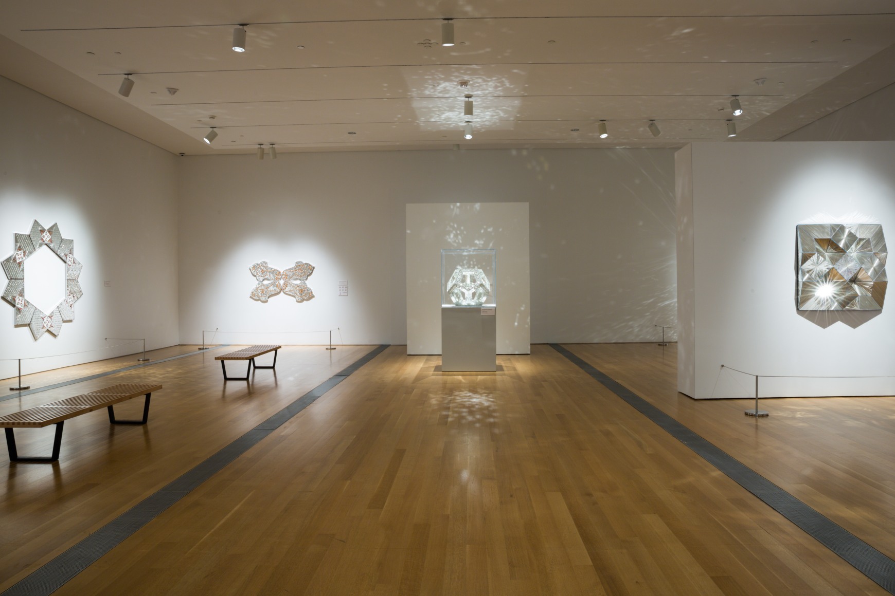 MONIR SHAHROUDY FARMANFARMAIAN, Installation view:&nbsp;Mirror Variations: The Art of Monir Shahroudy Farmanfarmaian,&nbsp;Grand Rapids Art Museum, MI,&nbsp;May 19, 2018 &ndash; October 7, 2018