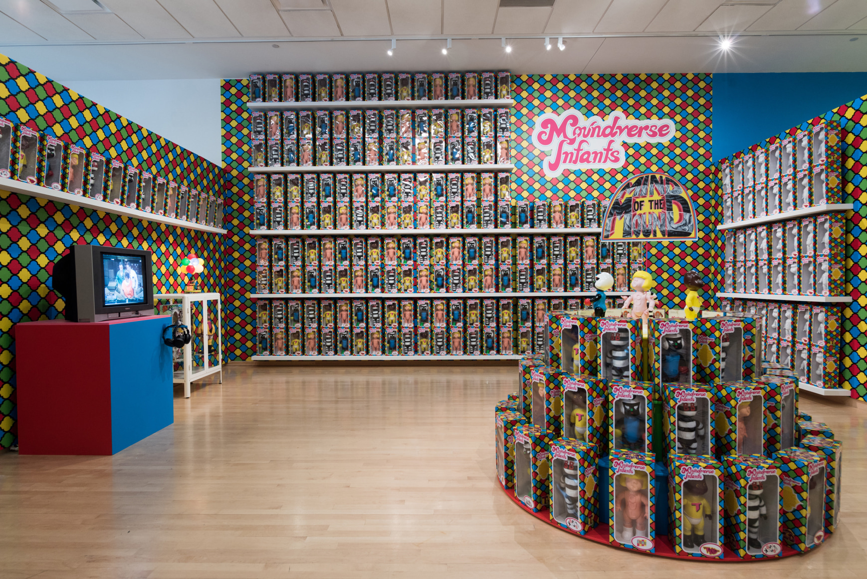 Installation view, Trenton Doyle Hancock,&nbsp;From a Black Son to a White Man to a Black Woman and Back Again, Temple Contemporary at the Tyler School of Art, May 10 - July 27, 2018