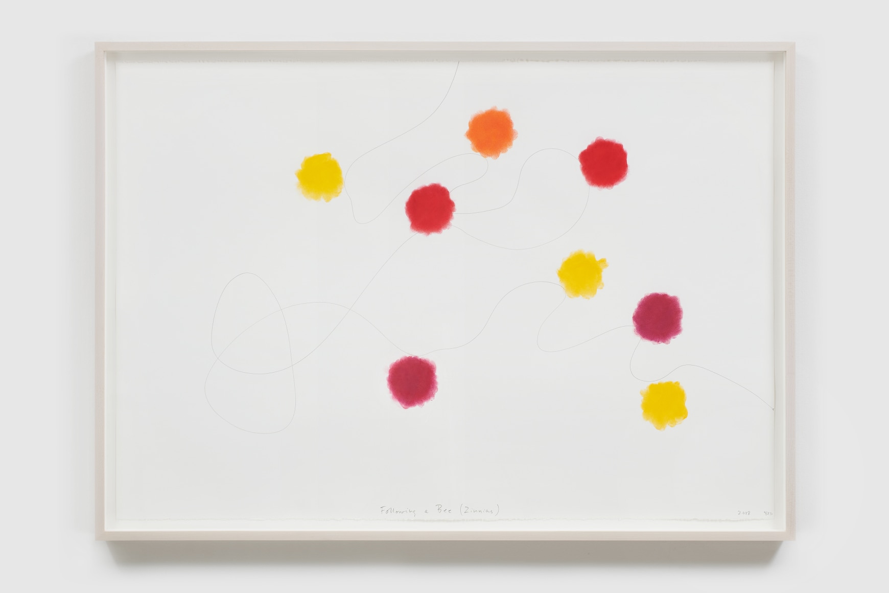 SPENCER FINCH, Following a Bee (Zinnias)