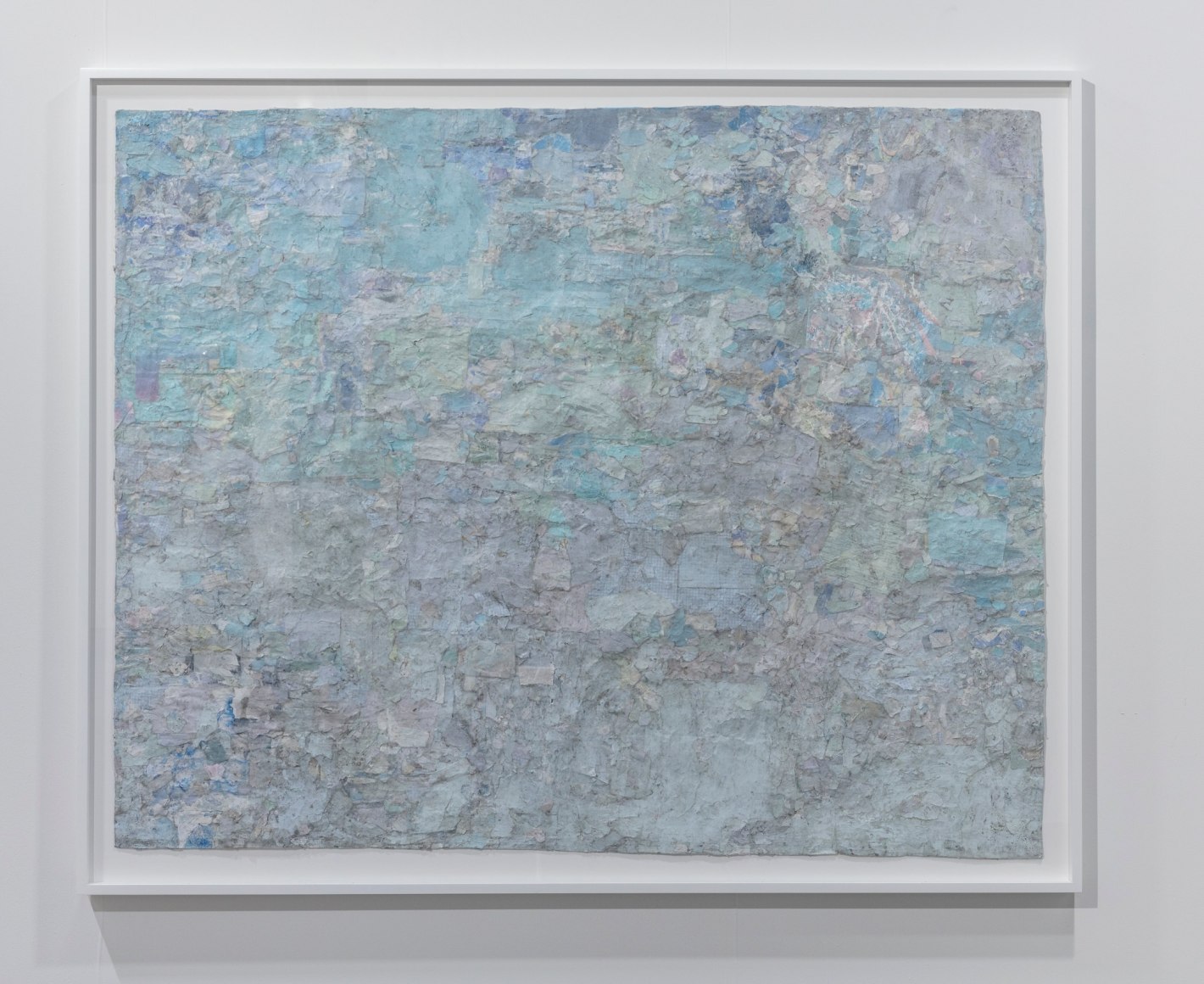 Distressed, blue paper