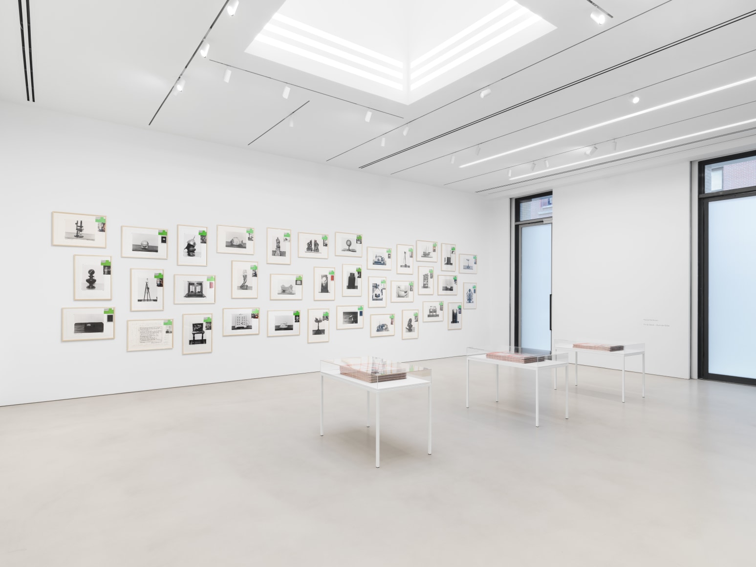 Installation view, Hanne Darboven,&nbsp;Fin de Si&egrave;cle - Buch der Bilder, Petzel, 2023
