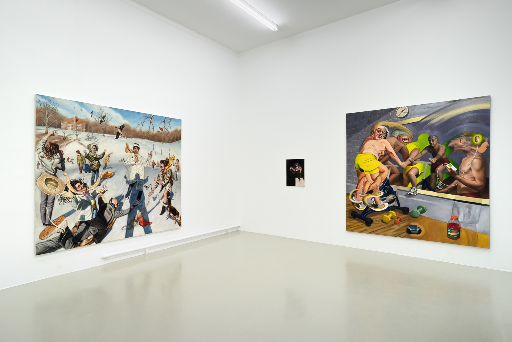 Pieter Schoolwerth: No Body Get a Head, 1991&ndash;2020. Installation view, 2021. Kunstverein Hannover. Photo: Raimund Zakowski.