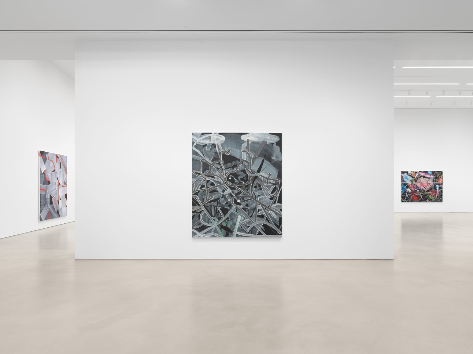 Installation view, Ross Bleckner, Mashber, Petzel, 2024