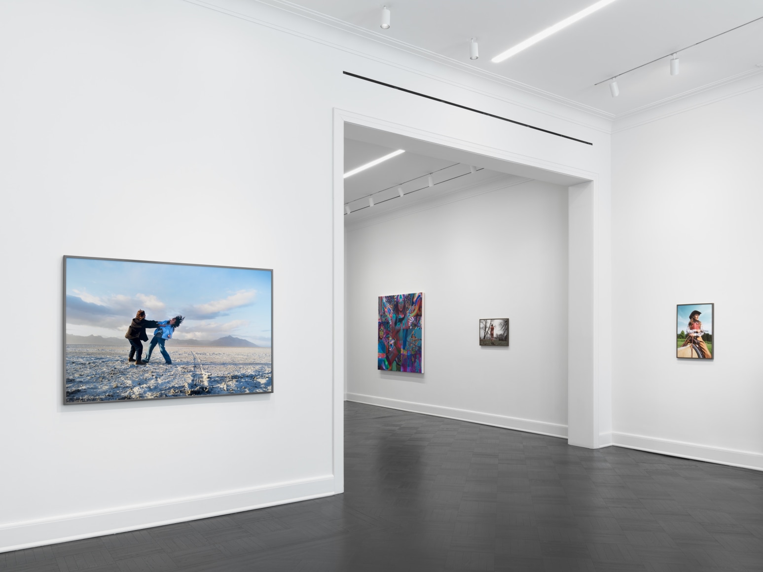 Installation view, Dana Hoey and Caitlin Cherry, Hello Trouble, Petzel, 2022