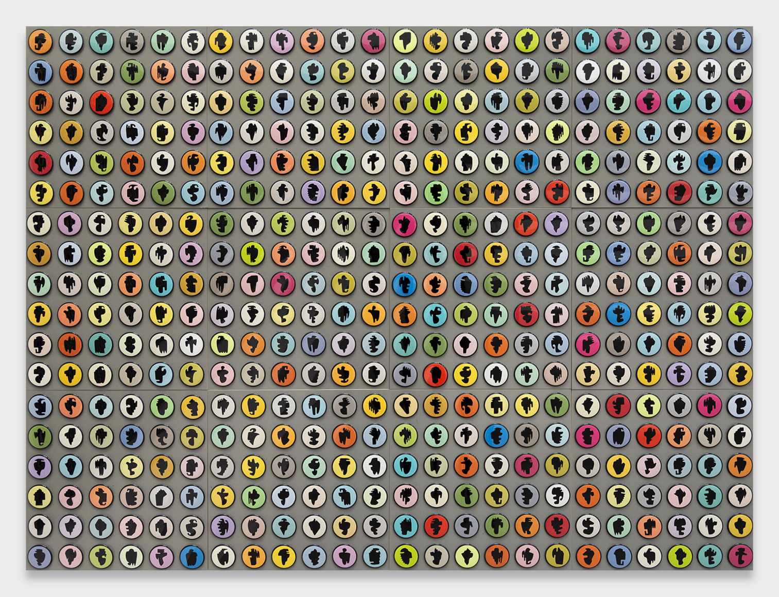 Allan McCollum, Collection of Four Hundred and Thirty-two Shapes Buttons