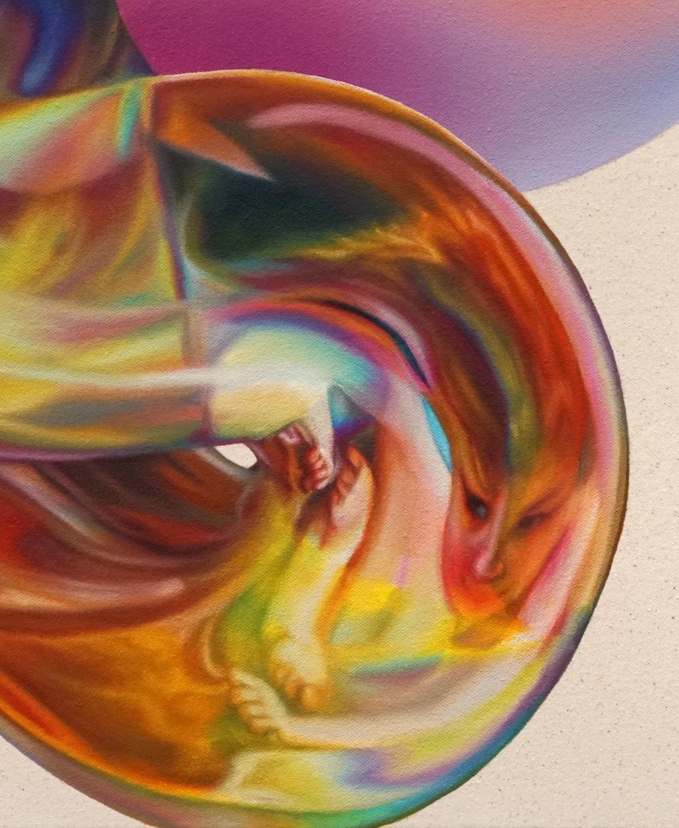 VICKIE VAINIONP&Auml;&Auml; | CHERUB VI (DETAIL) | OIL ON CANVAS | 20 X 24 INCHES | 2025