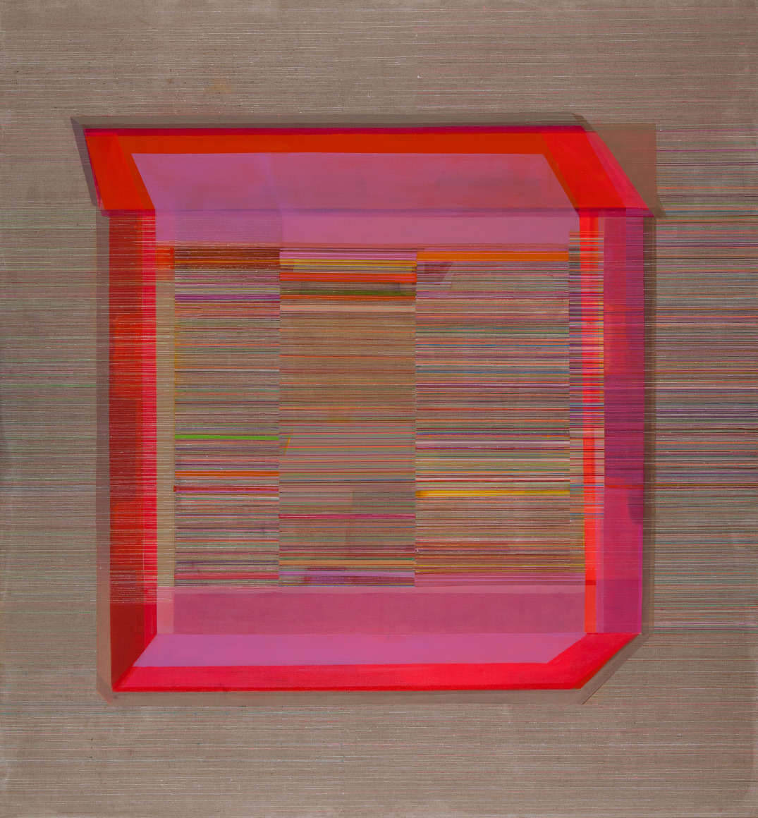 ANTONIETTA GRASSI | LIFELINES IN THE AGE OF ANXIETY NO. 1 | ACRYLIC, OIL, INK ON BELGIAN LINEN | 84 X 78 INCHES | 2020