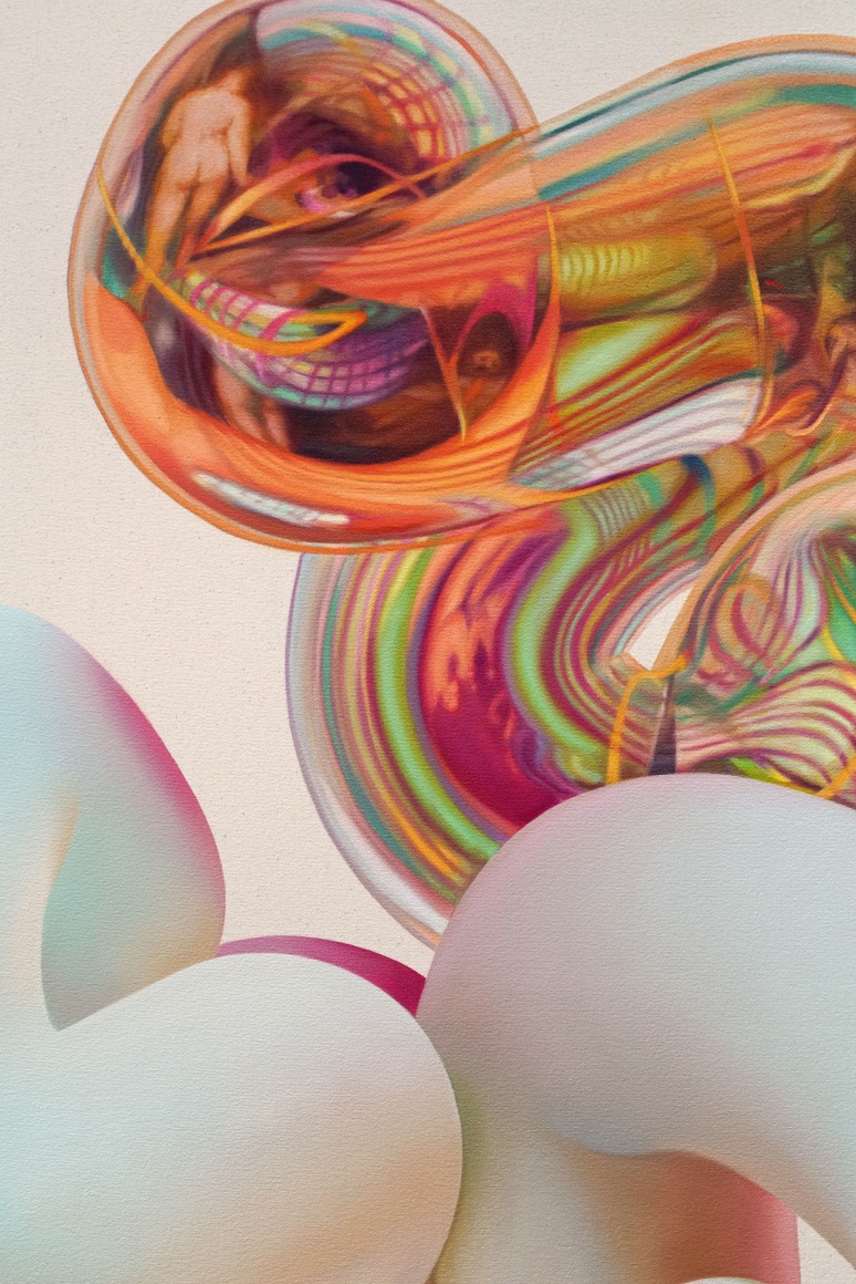 VICKIE VAINIONPÄÄ | THE JUDGMENT OF PARIS (EXCERPT I) | DETAIL | OIL ON CANVAS | 58 X 48 INCHES | 2023