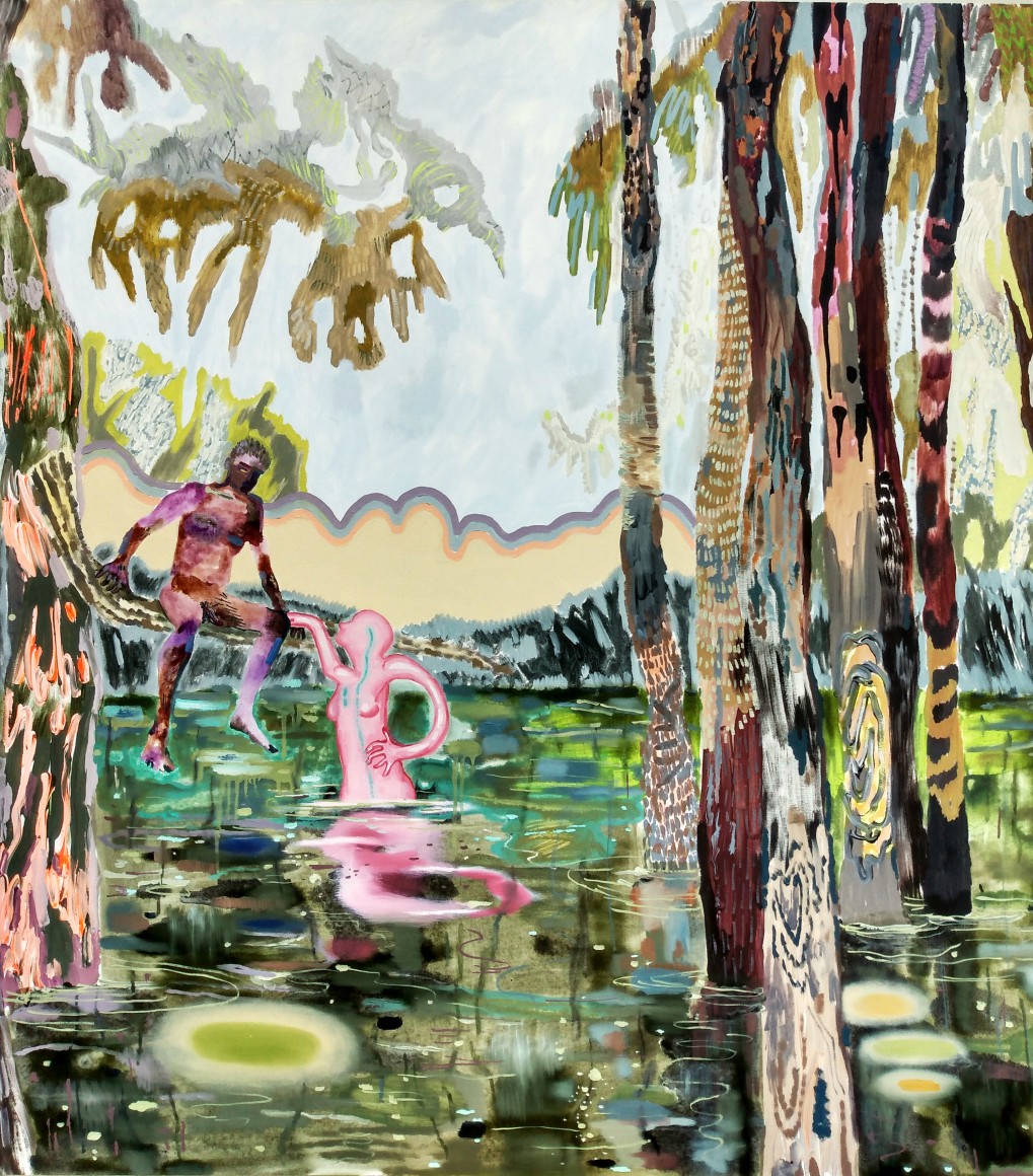 MELANIE DANIEL | WETLAND | OIL ON CANVAS | 54.5 X 54.5 INCHES | 2021