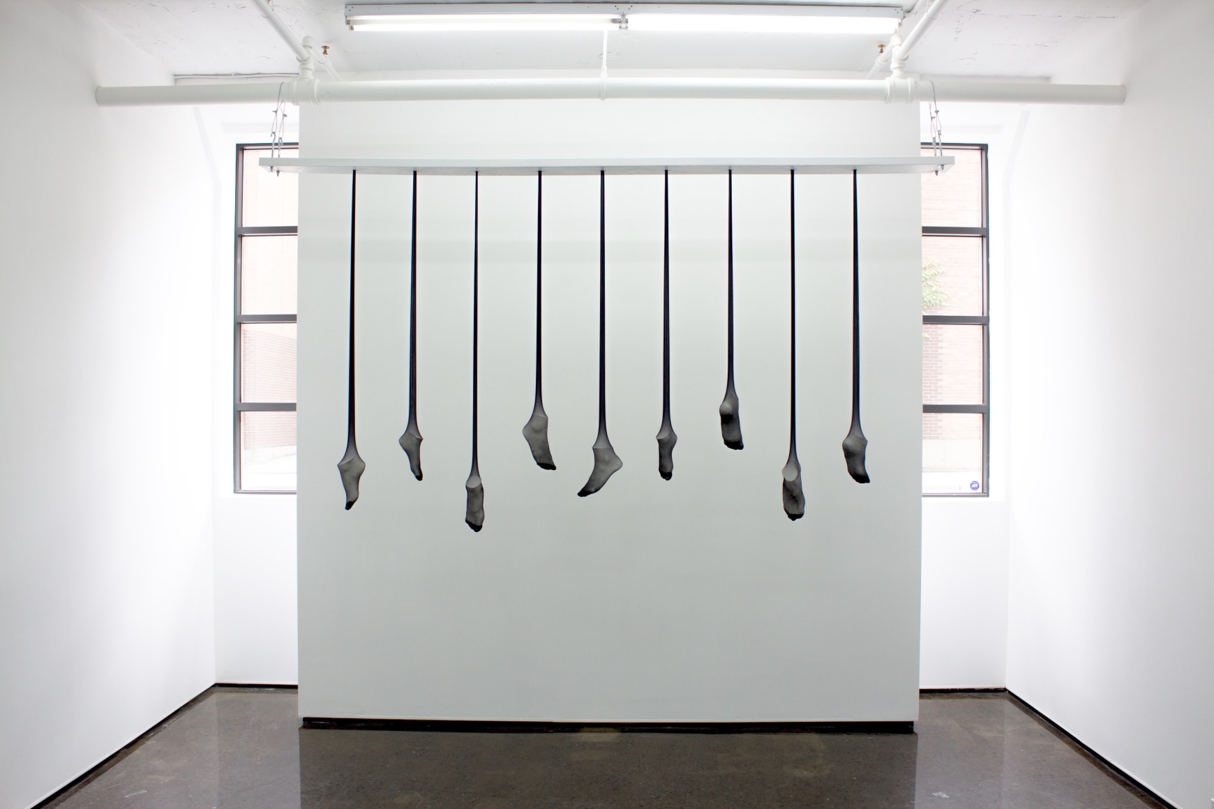 MARIE ARCHAMBAULT | BEAUTÉ MACABRE | PLASTER AND NYLON | 130 X 48 X 4 INCHES | 2016
