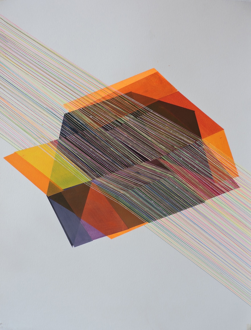 ANTONIETTA GRASSI | DRAWING IN THE AGE OF ANXIETY NO.2 | ACRYLIC AND INK ON PAPER | 19.5 X 25 INCHES | 2020, &nbsp;