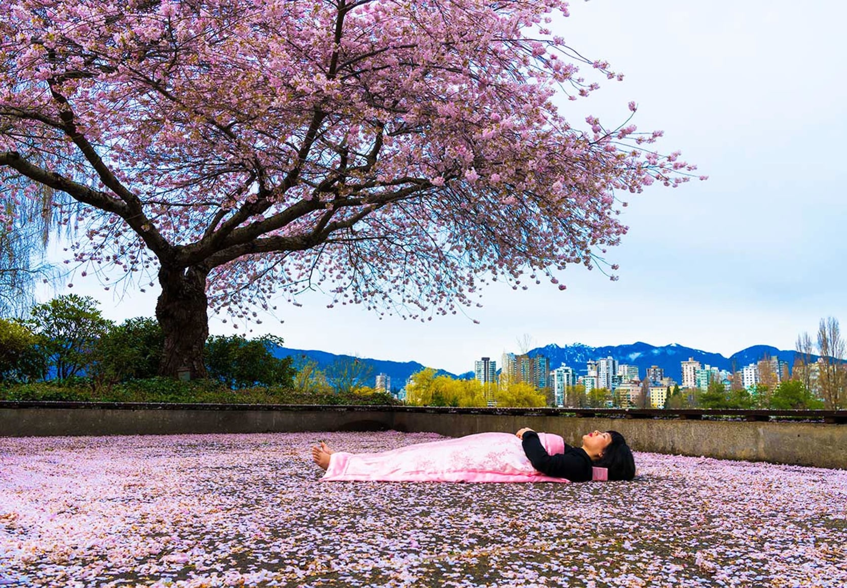 CHUN HUA CATHERINE DONG | I HAVE BEEN THERE - VANCOUVER&nbsp;| PERFORMANCE AND PHOTOGRAPH&nbsp;| 30 x 45 INCHES |&nbsp;2018, &nbsp;