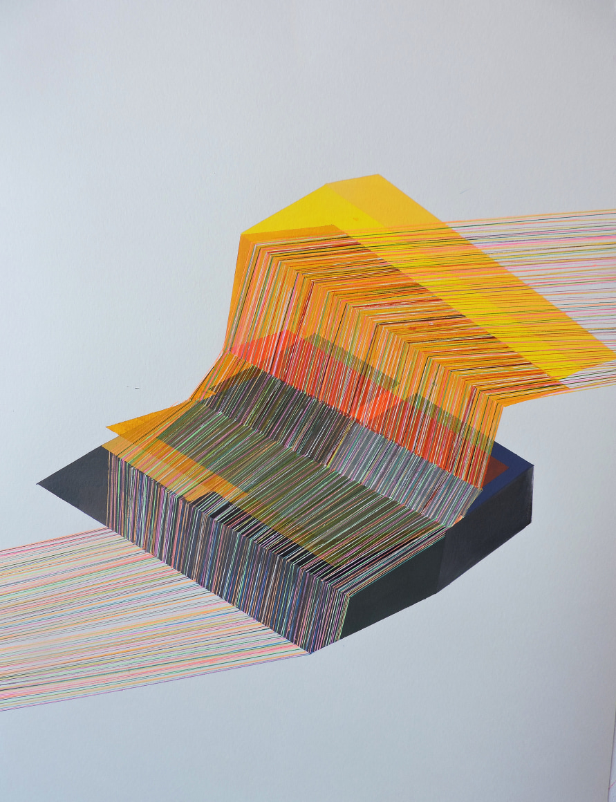 ANTONIETTA GRASSI | DRAWING IN THE AGE OF ANXIETY NO.1 | ACRYLIC AND INK ON PAPER | 19.5 X 25 INCHES | 2020, &nbsp;