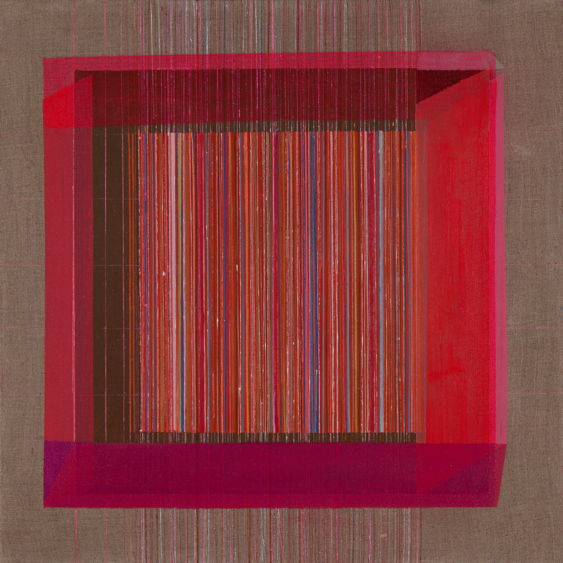 &nbsp;, ANTONIETTA GRASSI | LOCKDOWN NO.2 | OIL AND INK ON LINEN | 24 X 24 INCHES | 2020