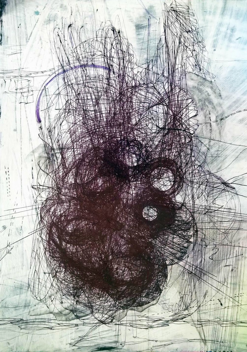 AMY SCHISSEL | 0-2&nbsp;| ACRYLIC, GRAPHITE, CHARCOAL AND INK ON PAPER | 16&nbsp;X 20&nbsp;INCHES | 2019, &nbsp;