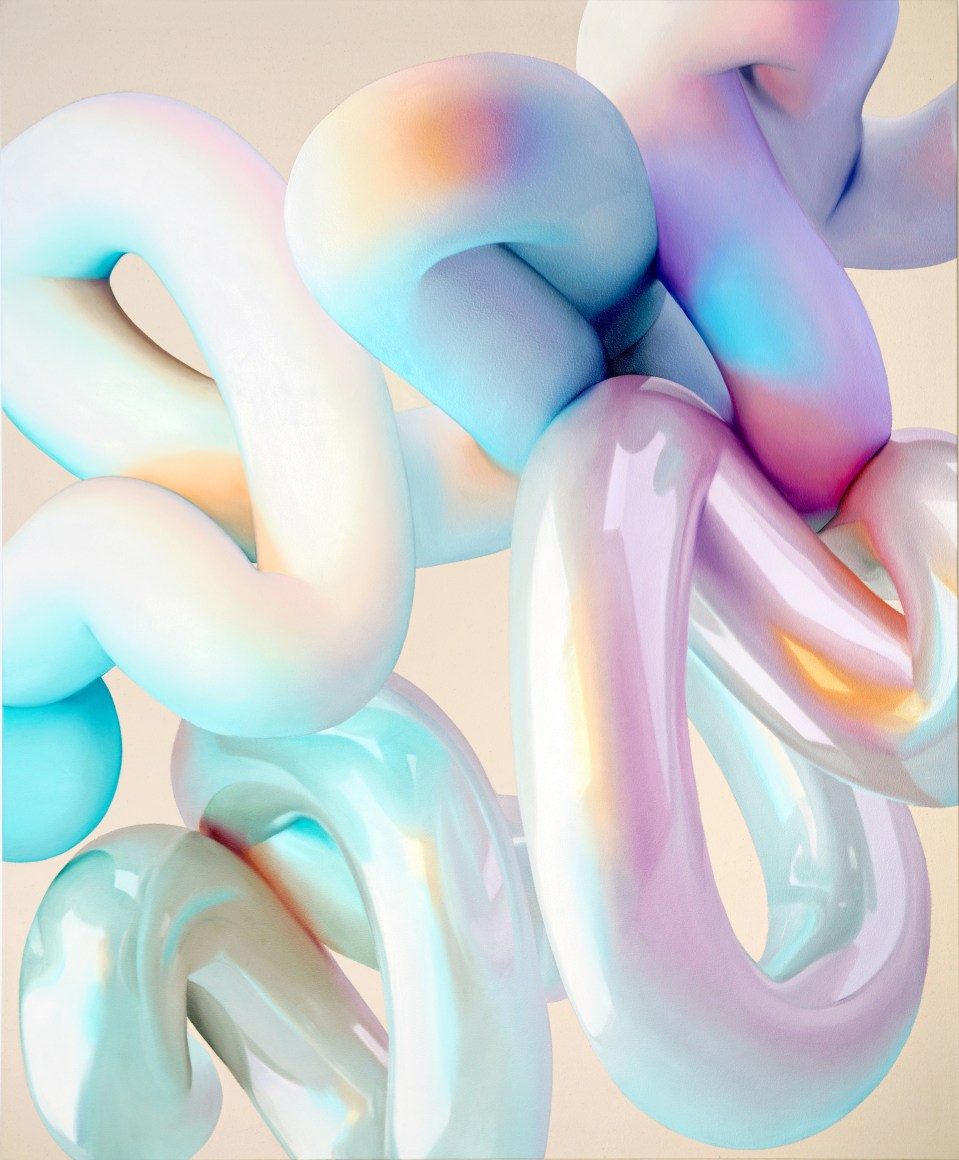 VICKIE VAINIONPÄÄ | SOFT BODY DYNAMICS 78 | HUILE SUR TOILE | 58 X 48 POUCES | 202